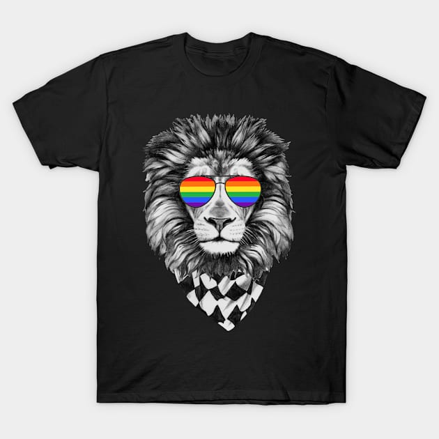 gay lesbian pride LGBT bisexual rainbow flag lgbtq T-Shirt by CreativeShirt